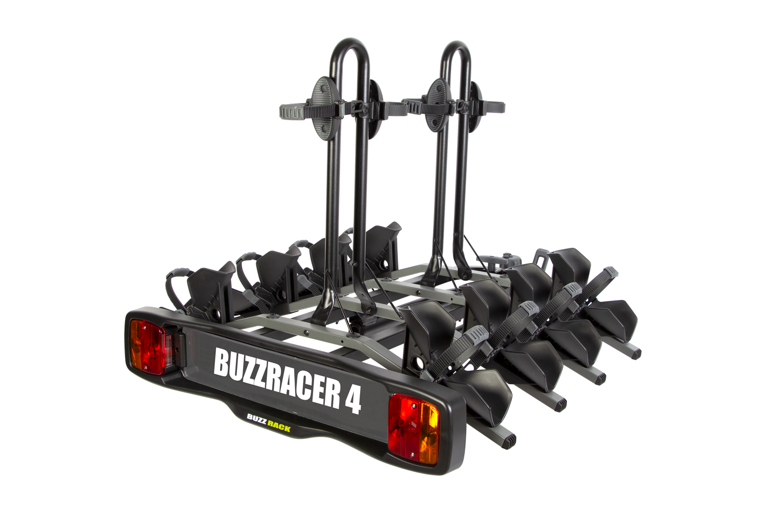 แร็คจักรยาน แร็คท้ายรถ BUZZRACK BUZZRACER 4 BIKES REAR RACK. สำหรับจักรยาน 4 คัน (มาตรฐาน ECE, XP)