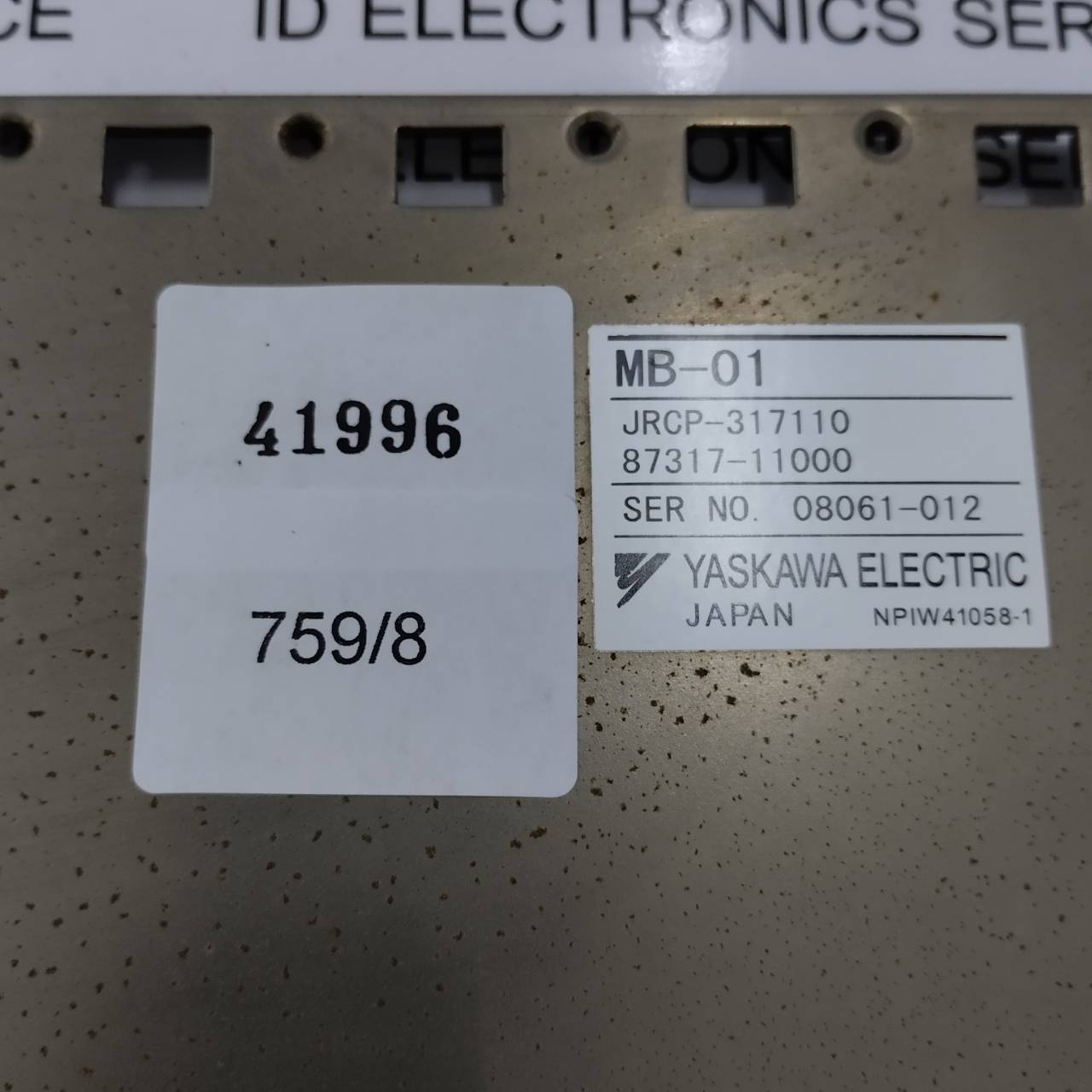 JRCP-317110 BASE UNIT " YASKAWA "