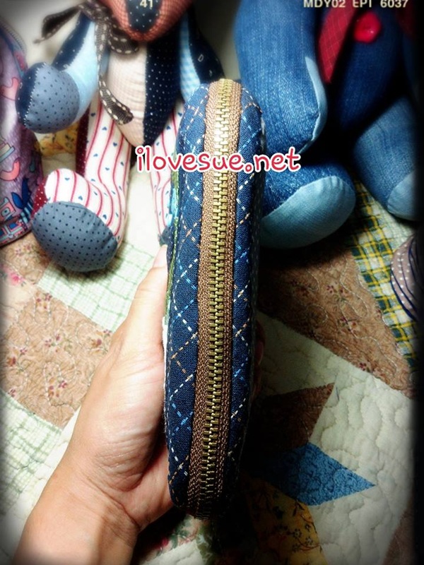 กระเป๋าโทรศัพท์ ซิปรอบ เทคนิค applique - สินค้าสั่งทำ