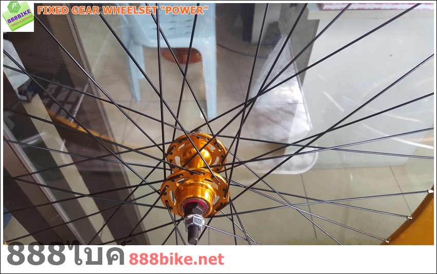 ชุดล้อสำเร็จ ล้อ Fixed gear ขอบสูง 50mm. (ชุดล้อ ฟิกเกียร์) 700C