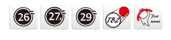 ตะเกียบ Mosso M5 Alloy Forks (ใชได้กับล้อ 26 27.5 และ29)