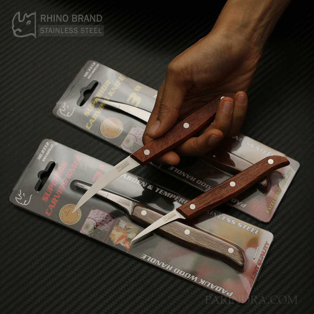 มีดแกะสลัก RHINO BRAND No.2312 / 3312 SUPERIOR CARVING KNIFE แกะสลักผัก ผลไม้ (ของแท้)