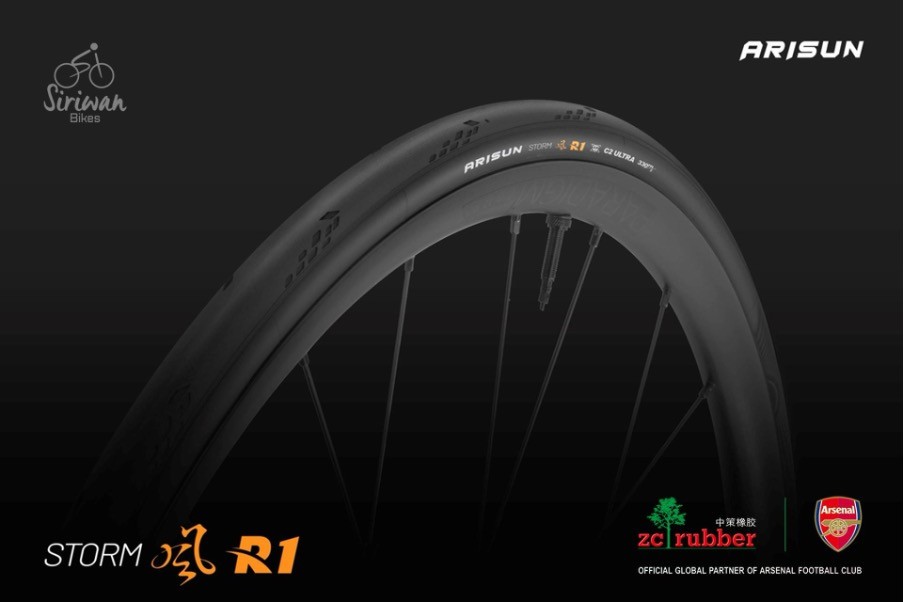 ยางนอกขอบพับ CHAOYANG ARISUN STORM R1 700X25C ,700X28C 330 TPI กันหนาม ARMOR REX เนื้อยาง C2-ULTRA