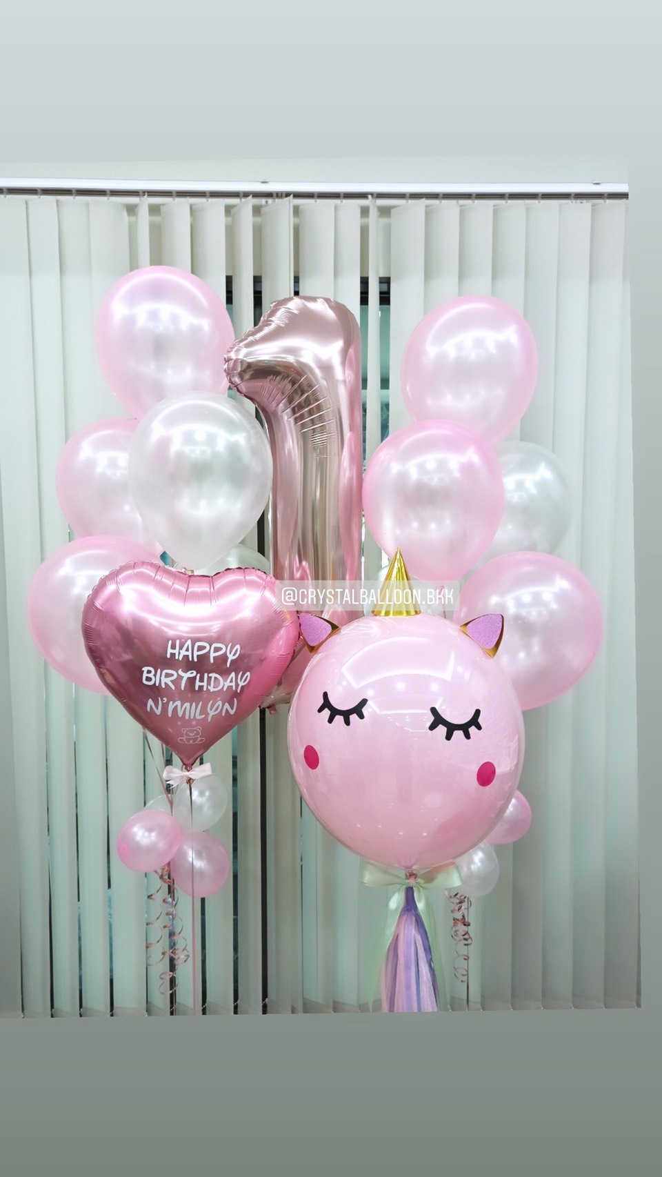 ลูกโป่ง วันเกิดเด็ก Theme Mini Unicorn ขนาด 18" 1 ชิ้น พร้อม ช่อลูกโป่ง ช่อ 5 ลูก 2 ช่อ พร้อม ฟอยล์หัวใจ ขนาด 18" 1 ชิ้น,ฟอยล์ตัวเลข ขนาด 40" 1 ชิ้น พร้อมตกเเต่ง สามารถเปลี่ยนสีลูกโป่ง/เปลี่ยนข้อความ/เปลี่ยนสี-ฟอยล์ตัวเลข/เปลี่ยนฟอยล์ตกแต่ง