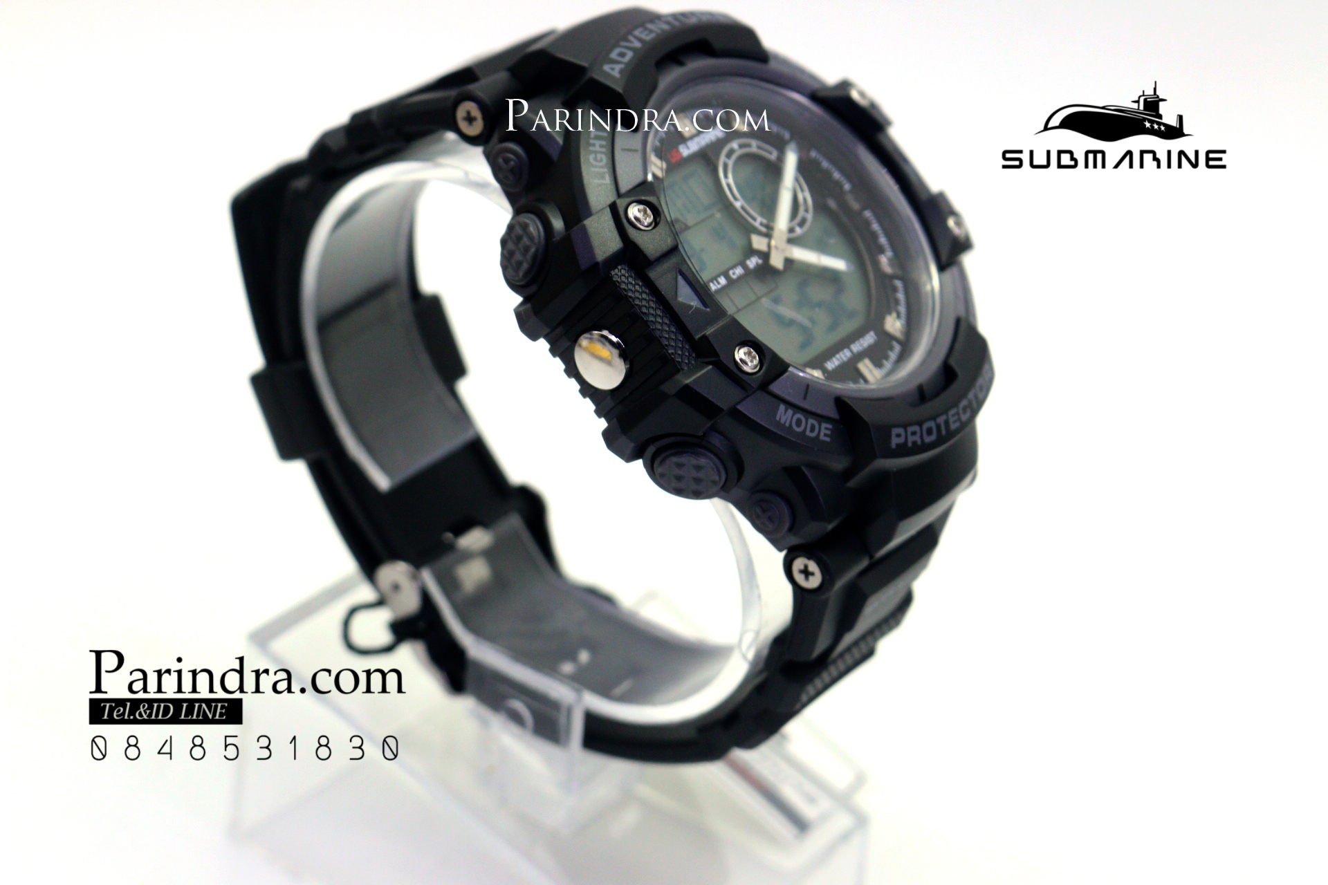 นาฬิกา US submarine TP3168M สีดำล้วน จอเทา