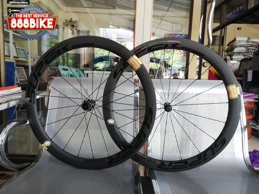ล้อเสือหมอบ SUPERTEAM Power Curve (Ceramic) CARBON ROADE BIKEขอบสูง 50/50มม., ปี 2021