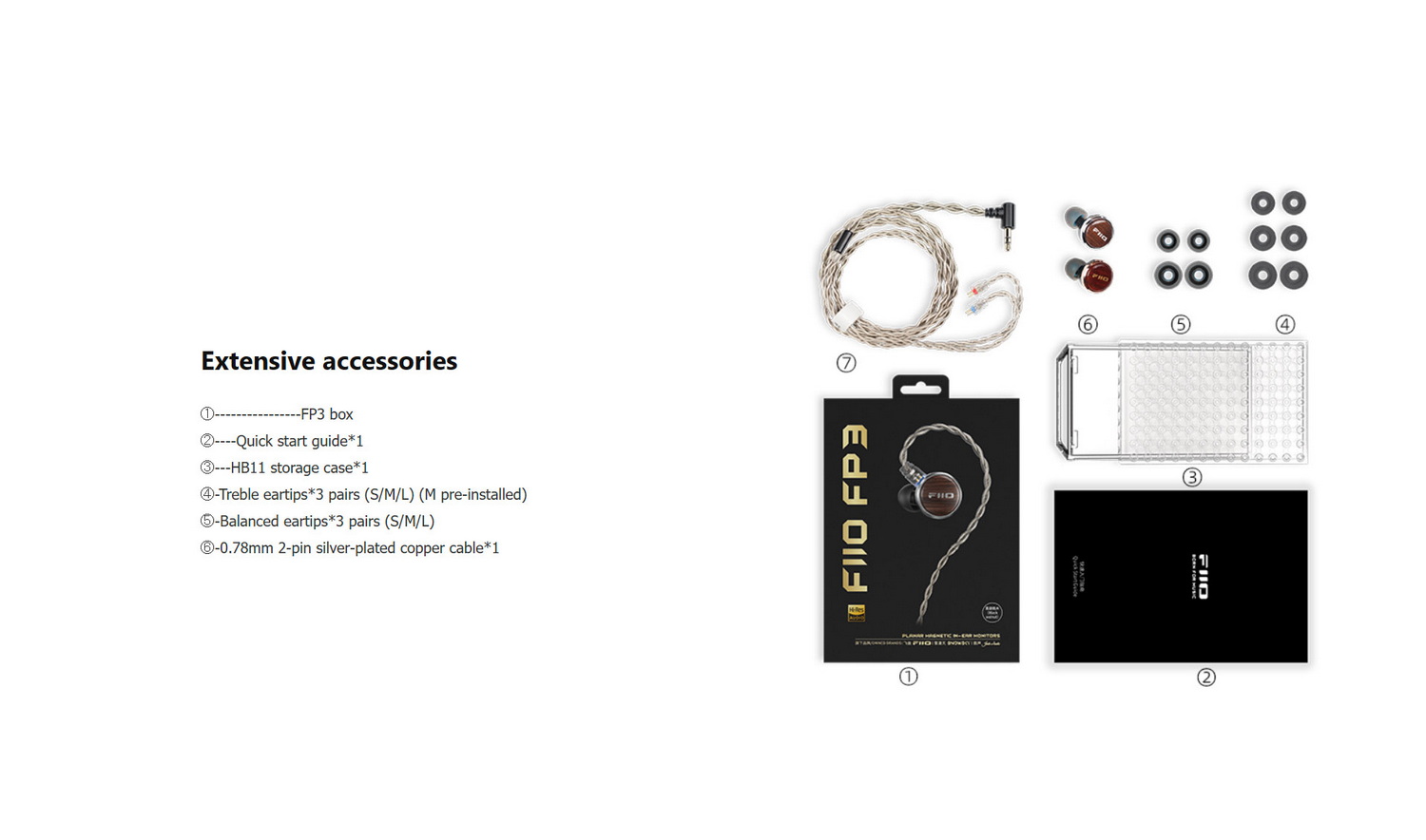 FiiO FP3 หูฟัง IEMs ไดรเวอร์ Planar 14.5 มม. รุ่นที่สองที่พัฒนาขึ้นเอง ประกันศูนย์ไทย