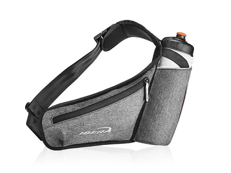 เข็มขัดสำหรับนักปั่น นักวิ่ง นักเดินทางไกล IBERA Sports Belt IB-SF2 ( เทา-เงิน / น้ำเงิน / ดำ )
