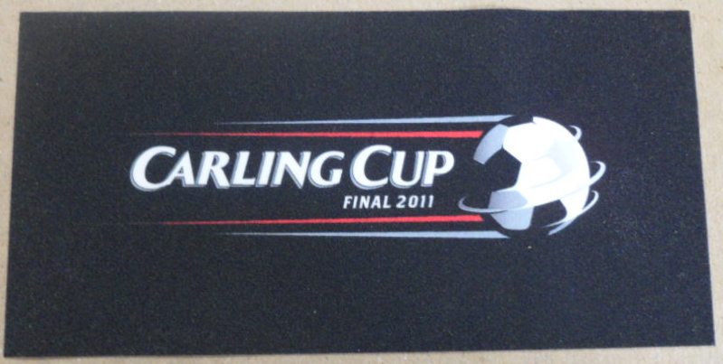 อาร์มสัญลักษณ์ฟุตบอล การแข่งขันฟุตบอลลีก คัพ (อีเอฟแอล คัพ) - CARLING CUP FINAL 2011 PLAYER SIZE ใหม่ / LEAGUE CUP (EFL CUP) National Football Tournament PLAYER SIZE Football Patch/Badge - CARLING CUP FINAL 2011 NEW