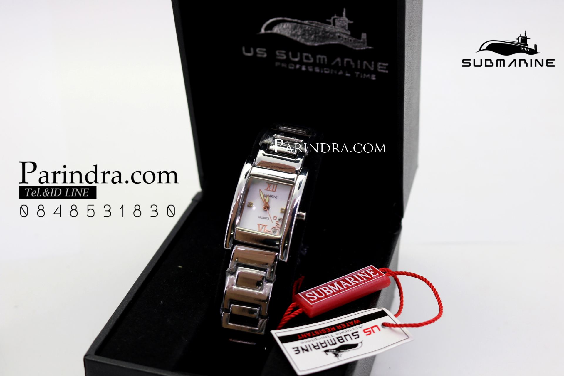 นาฬิกา U.S. submarine รุ่น J067L แสตนเลสสีเงินเงา