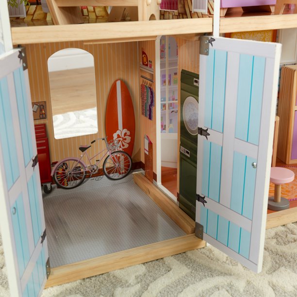 บ้านตุ๊กตา KidKraft Grand View Mansion Dollhouse with EZ Kraft Assembly™ Elevator and 34 Accessories