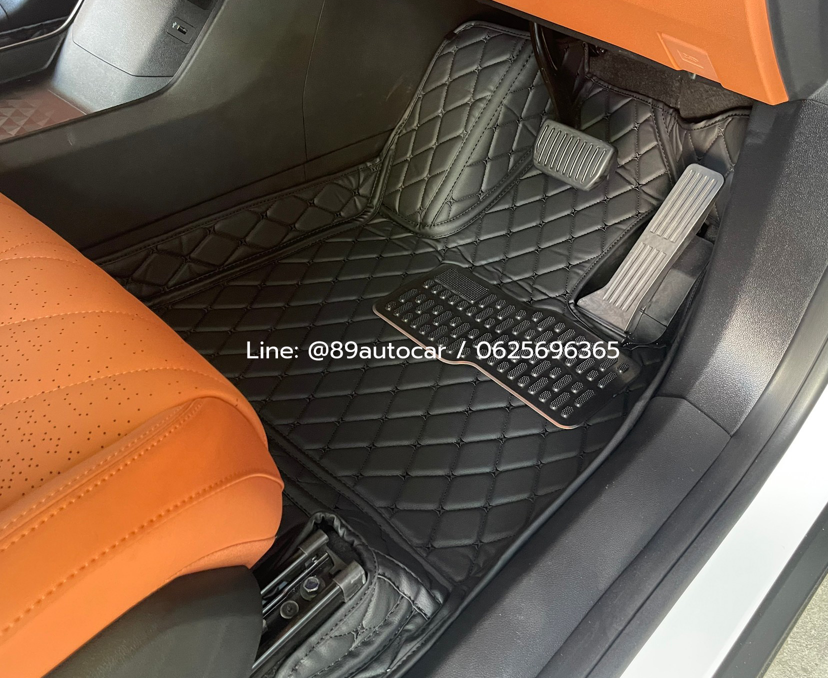 พรมรถยนต์ Changan Deepal S07 เอสโอเซเว่น ปูพรม6D สีดำด้ายดำ 8 ชิ้น