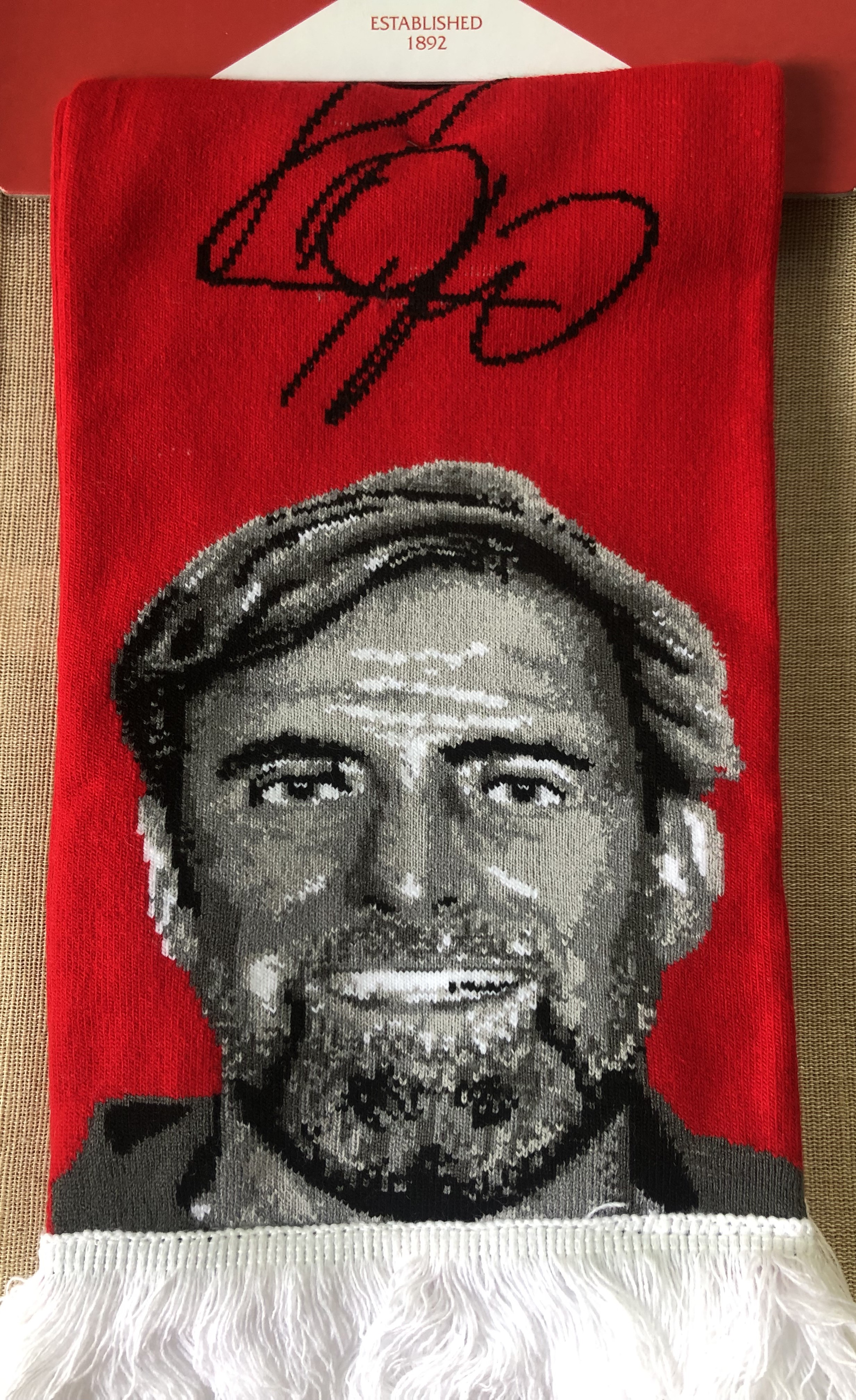 ผ้าพันคอ ฟุตบอล สโมสรลิเวอร์พูล - Jürgen Klopp ใหม่ / LIVERPOOL Football Club Scarf - Jürgen Klopp NEW