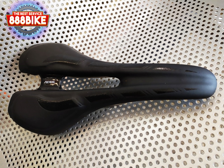 เบาะจักรยาน Pearl ZERO Saddle ราง co-mo สีดำขาว 140mm.