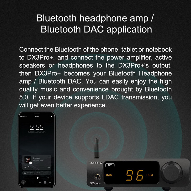 ขาย Topping DX3 PRO+ DAC& ตั้งโต๊ะ รองรับ Dual Hi-Res