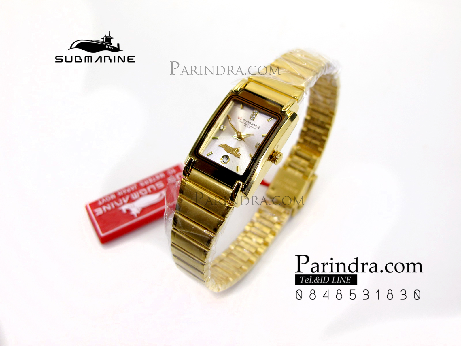 นาฬิกา U.S. submarine รุ่น S1002L สายทองหน้าเงิน