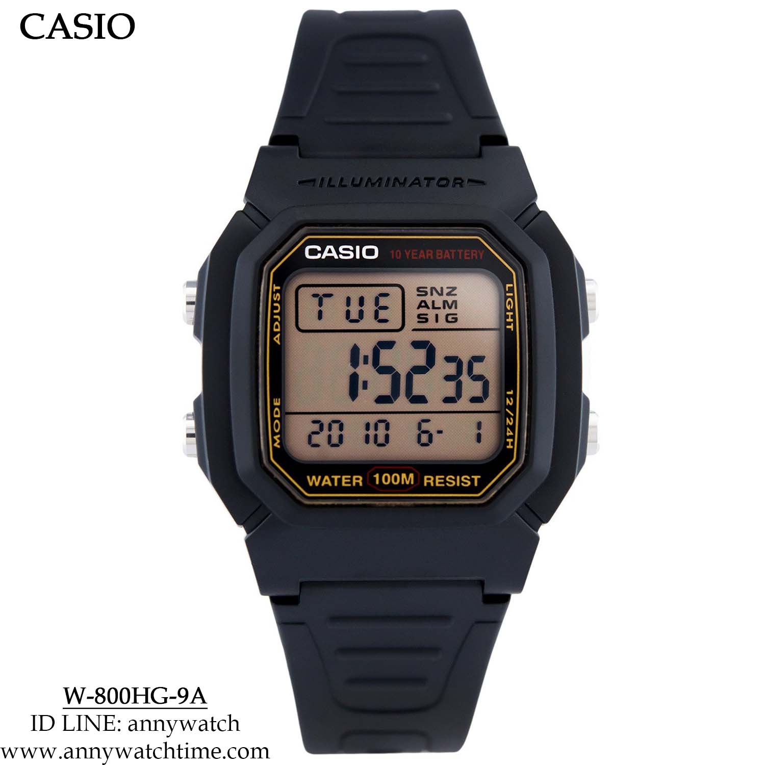 CASIO W-800HG-9A