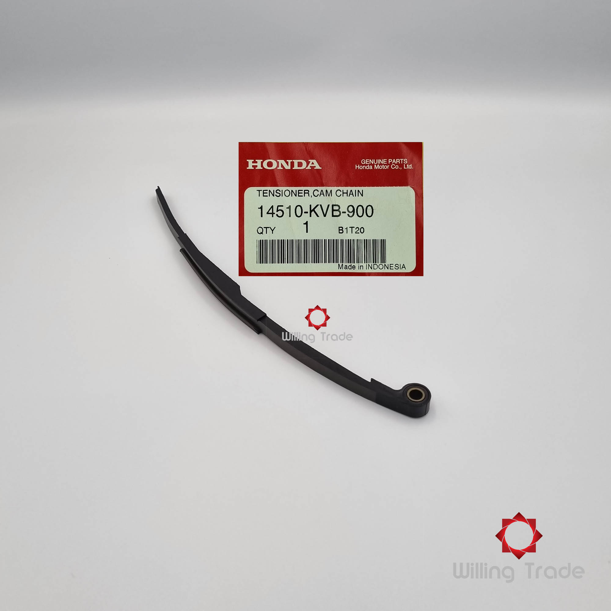 ยางกดโซ่ราวลิ้น (WX453) HONDA: (14510-KVB-900): AIR BLADE, AIR BLADE I, ICON, SCOOPY I, SCOOPY/12, SCOOPY/17, SPICY I ... แพ๊คละ 1 ชิ้น... [แท้ศูนย์ 100%] ...กลุ่มอะไหล่กลุ่มโซ่ราวลิ้น ...TENSIONER, CAM CHAIN
