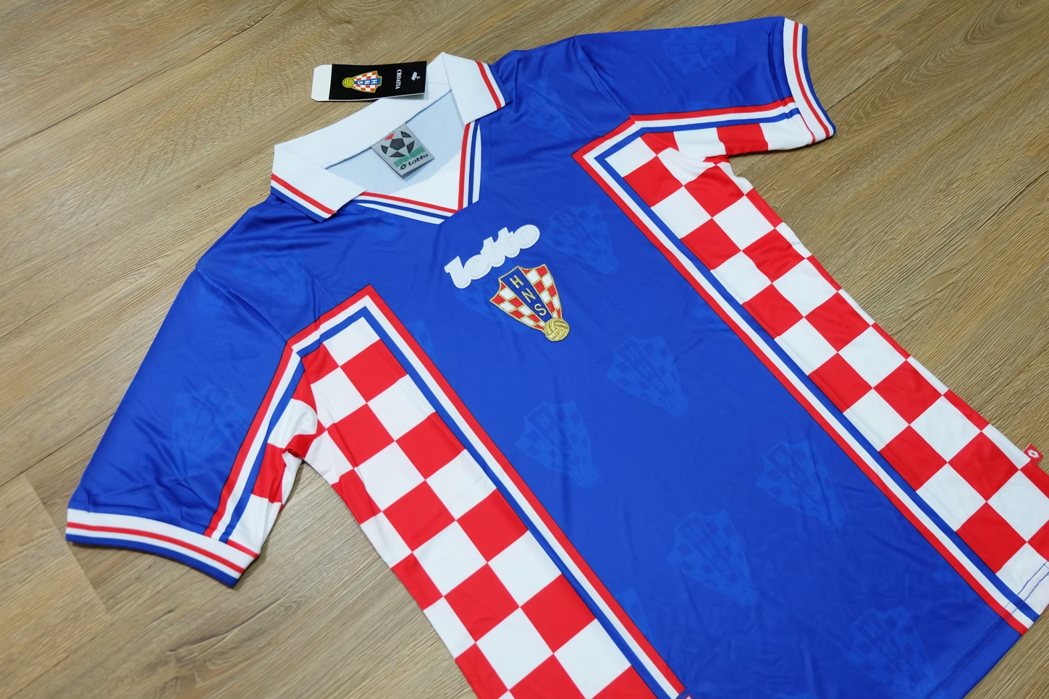 Croatia 1998 World Cup Vintage Jersey เสื้อบอลโครเอเชีย เสื้อโครเอเชียย้อนยุค HNS