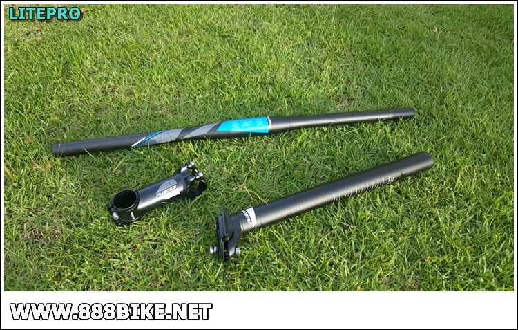 ชุดแฮนด์-เสตม-หลักอาน "LITEPRO" NEO SETSมีสีฟ้า