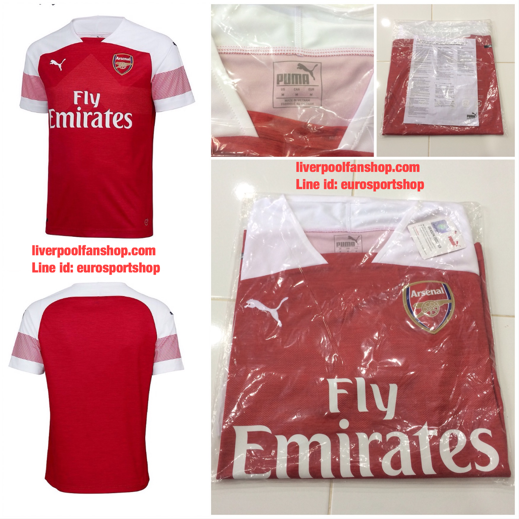 เสื้ออาร์เซนอล 2018 2019 ทีมเหย้าของแท้
