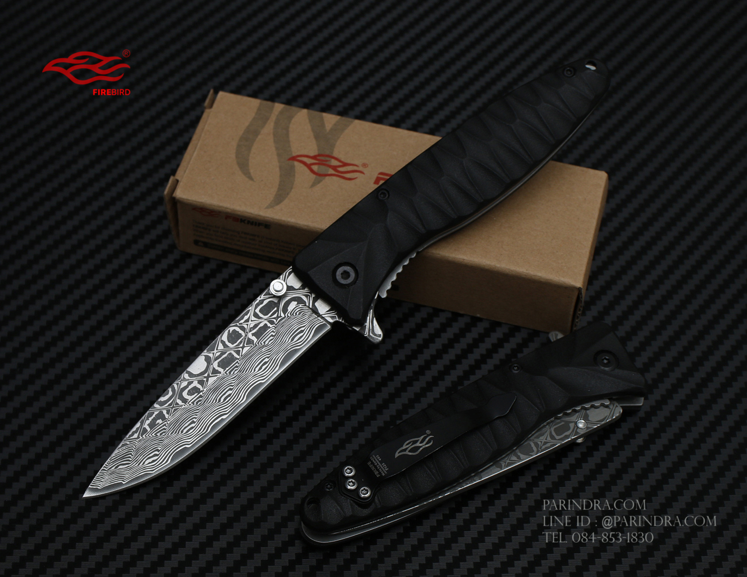 มีดพับ GANZO FIREBIRD F620-B2 ด้ามสีดำ ของแท้ 100%