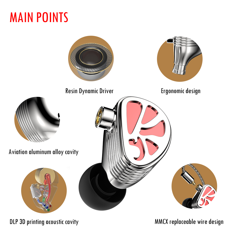ขาย THHiFi Facered หูฟัง 3 ไดรเวอร์ 2BA+1DD ประกันศูนย์ไทย