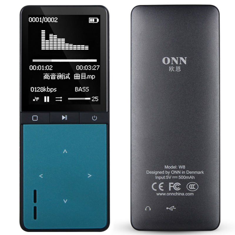 ขาย ONN W8 เครื่องเล่นเพลงพกพา lossless รองรับบลูทูธ บันทึกเสียง นับก้าวเดินได้ เหมาะสำหรับออกกำลังกาย