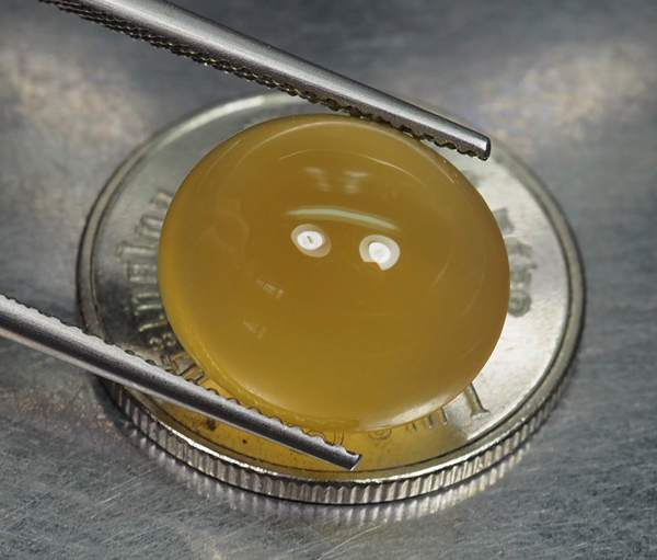 คาลซิโดนีสีเหลือง(Yellow Chalcedony) 7.40 กะรัต