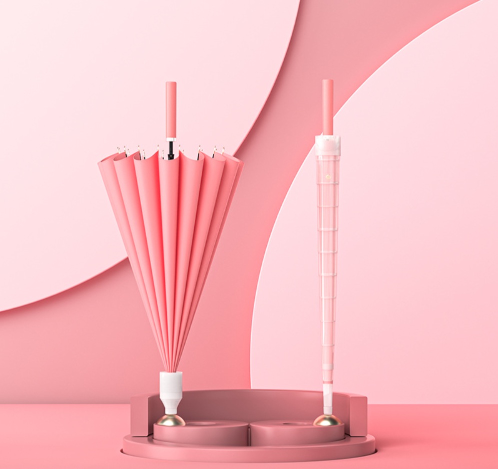 ร่มพับตอนเดียว 23 นิ้ว 16 ก้าน ปลอกถ้วย รุ่น LY-ZZ23160035#1