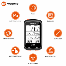 ไมล์จักรยาน Magene c406 Bike Computer blutooth ANT+ Waterproof GPS Wireless