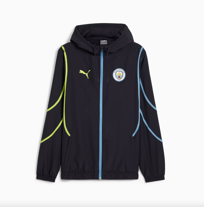เสื้อแจ็คเก็ตแมนเชสเตอร์ ซิตี้ Pre-match Woven สีกรมท่าของแท้
