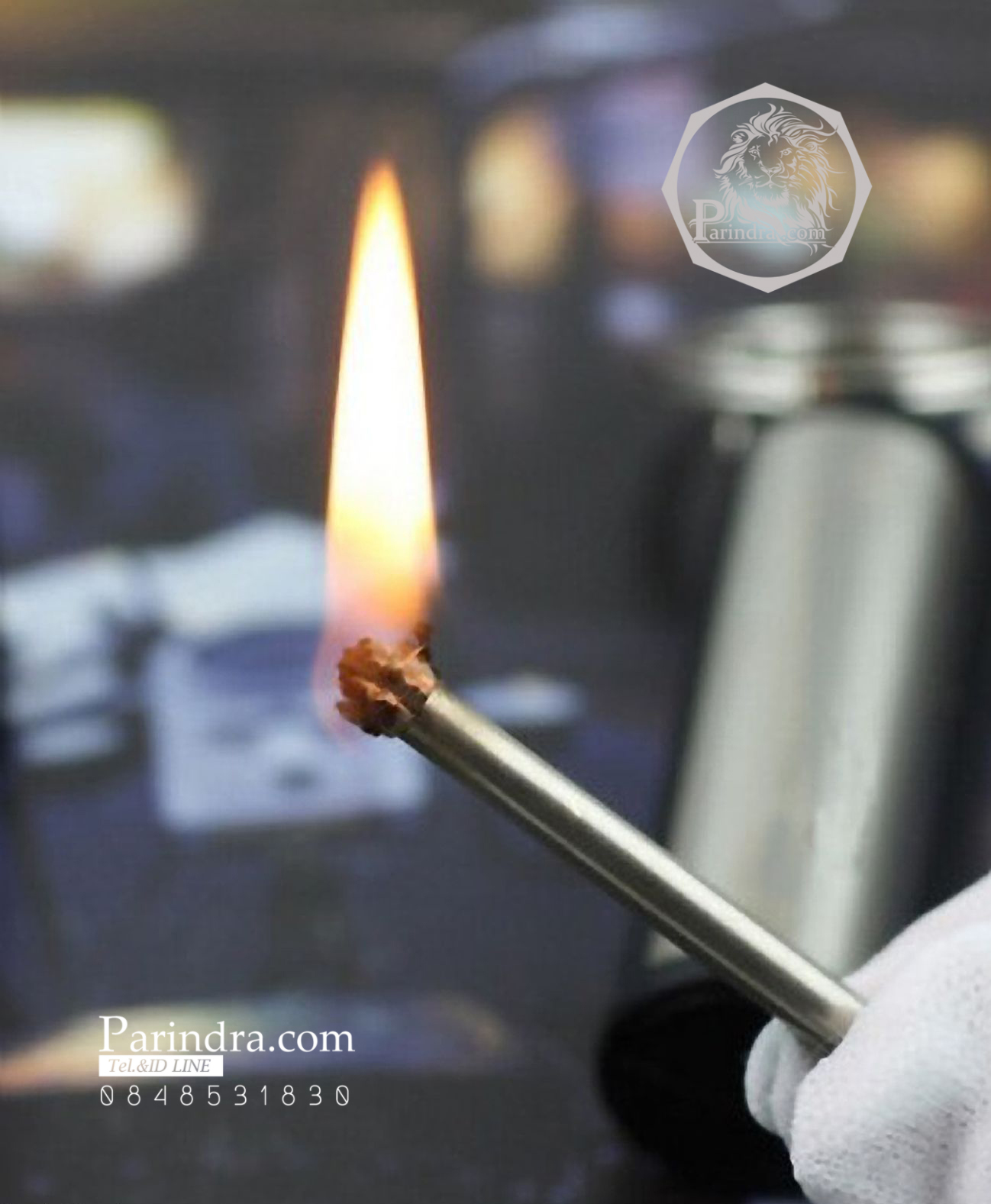 ไม้ขีดไฟไม่กลัวน้ำ เติมน้ำมันรอนสันในการจุด แบบแท่งกลม