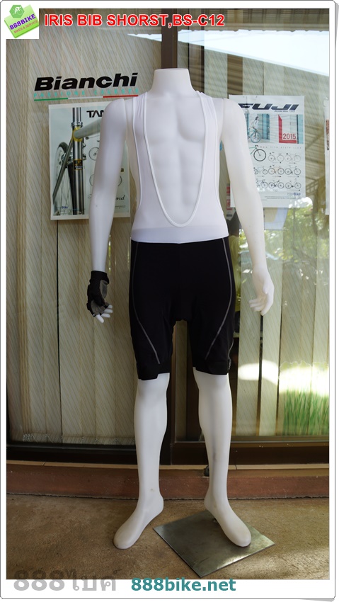 กางเกง IRIS BIB Cycling shorts ขาสั้นมีเอี้ยม, BS-C12 มีสินค้าไชส์ XL