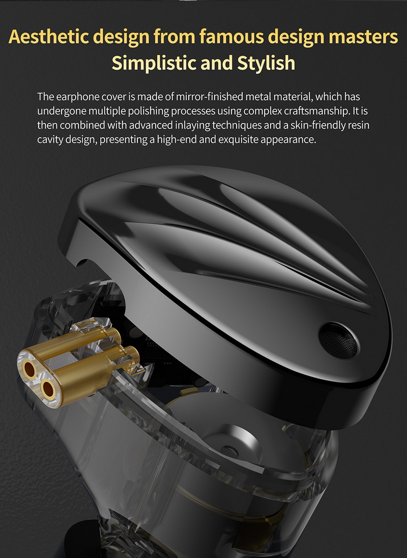 KZ krila หูฟัง Hybrid 2 ไดรเวอร์ 1BA+1DD ปรับแต่งโทนเสียงได้ ประกันศูนย์ไทย