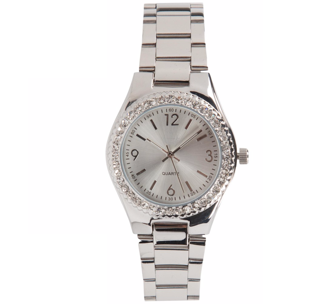 นาฬิกาข้อมือเอฟเวอร์ตั้นสำหรับสุภาพสตรีของแท้ Everton Analog Rhinestone Watch