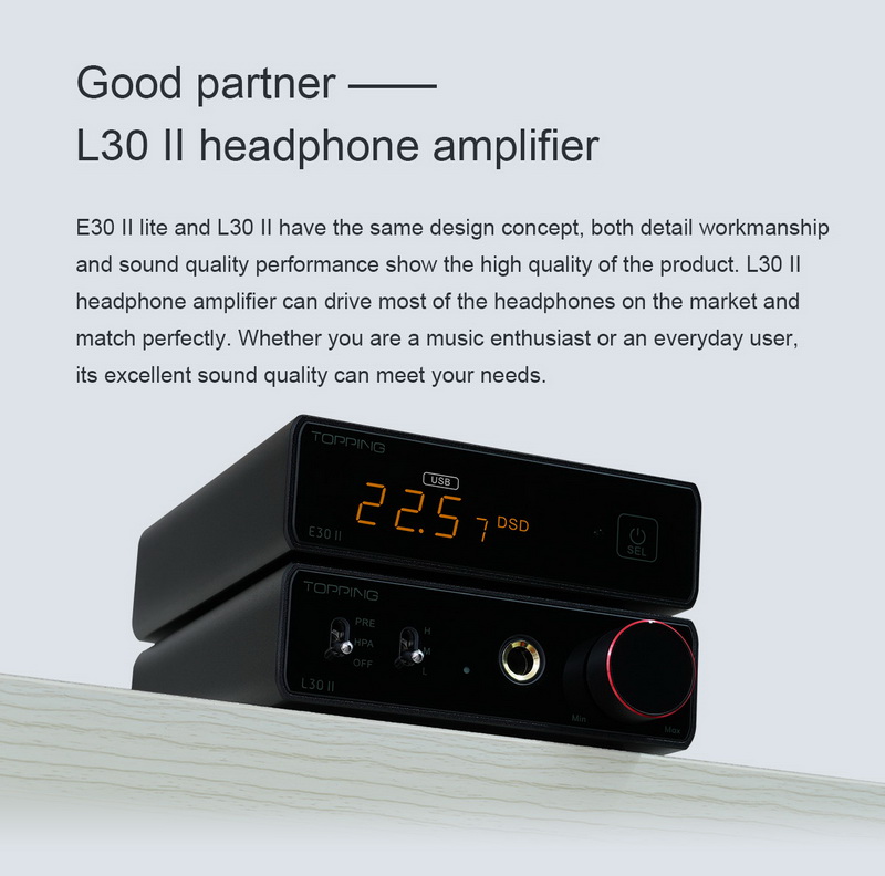Topping E30ii Lite DAC ตั้งโต๊ะชิป AK4493S ประกันศูนย์ไทย