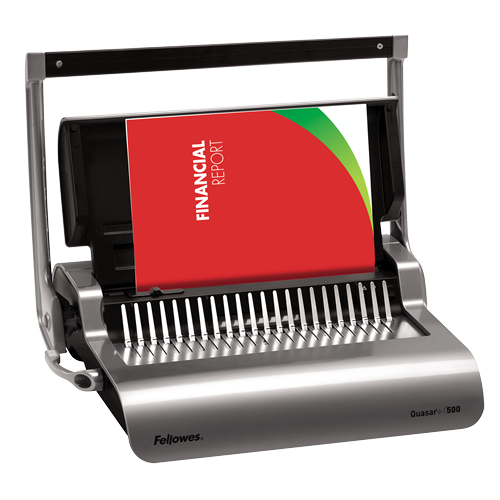 เครื่องเจาะกระดาษมือโยกและเข้าเล่มมือโยก Fellowes รุ่น Quasar 500
