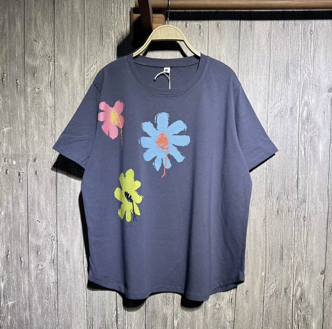 เสื้อยืดสกรีนลายดอกไม้ 9am