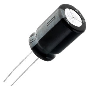 C คาปาซิเตอร์ 10000uF 25V 2000hrs 85°C Size 18x40mm ระยะห่างขา 7.5mm