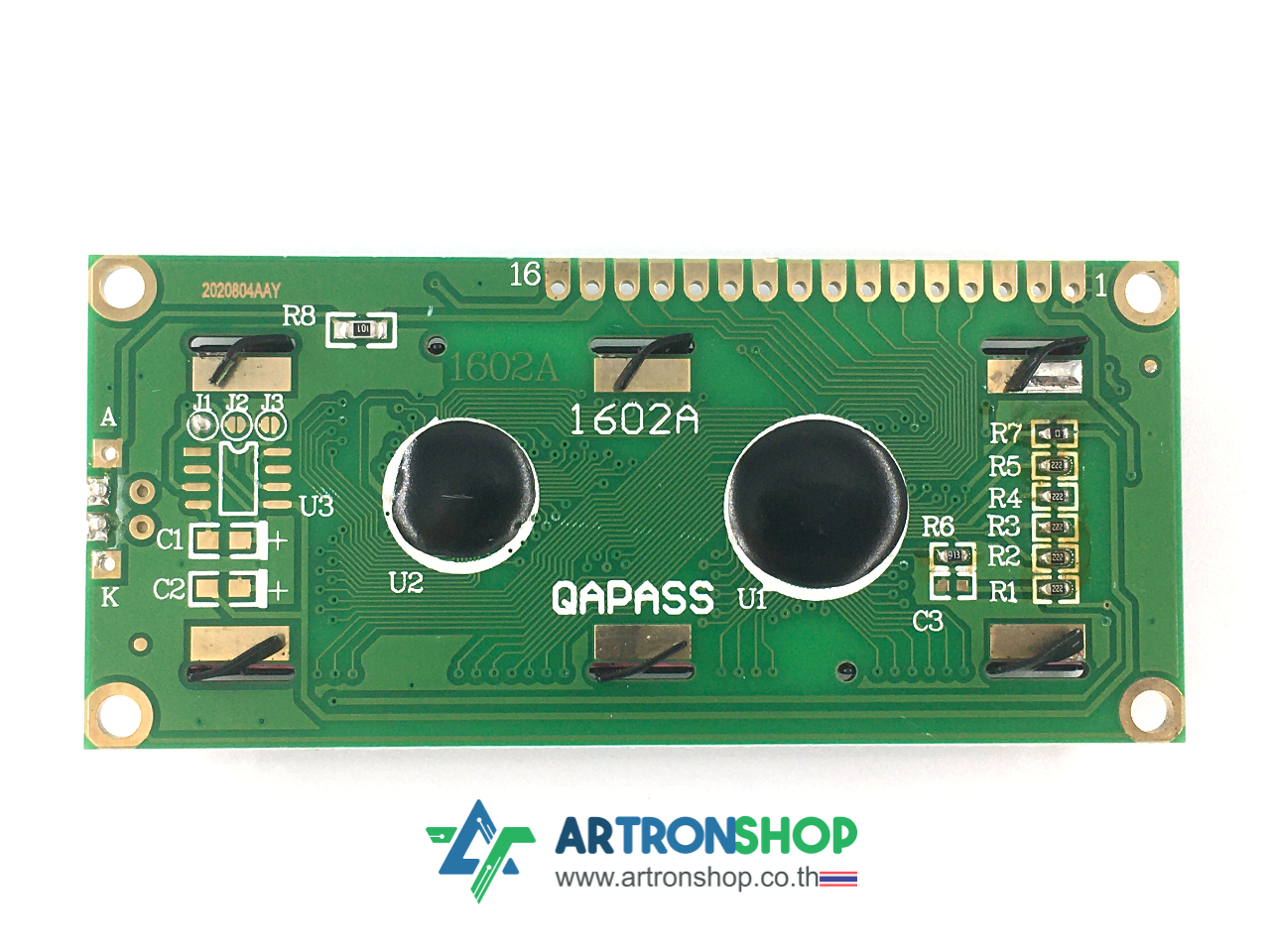 จอ LCD 16x2 สีฟ้า 1602 LCD Module with LED Blue Backlight