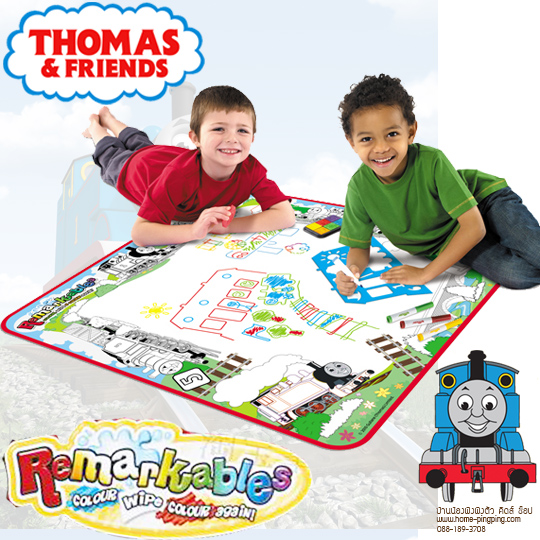 กระดานผ้าเมจิก FLAIR Color & Draw Activity MAT ลาย Thomas ขนาด 71x71 cm