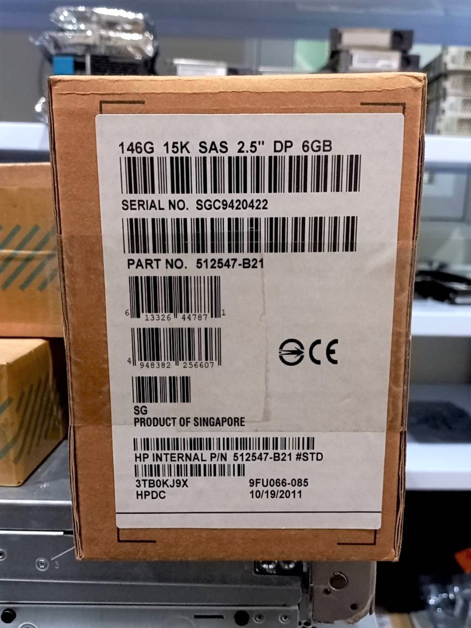 512547-B21 HP 146-GB 6G 15K 2.5 DP SAS.