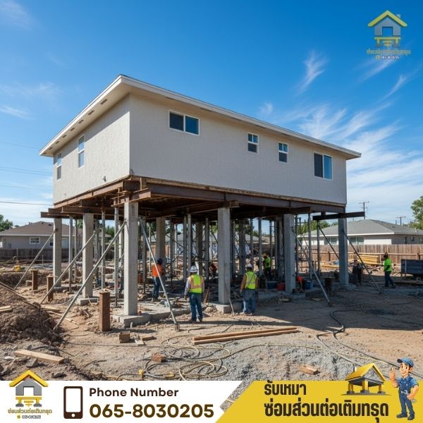 ก่อน–หลัง อัดฉีดเรซินยกพื้นกรุงเทพ