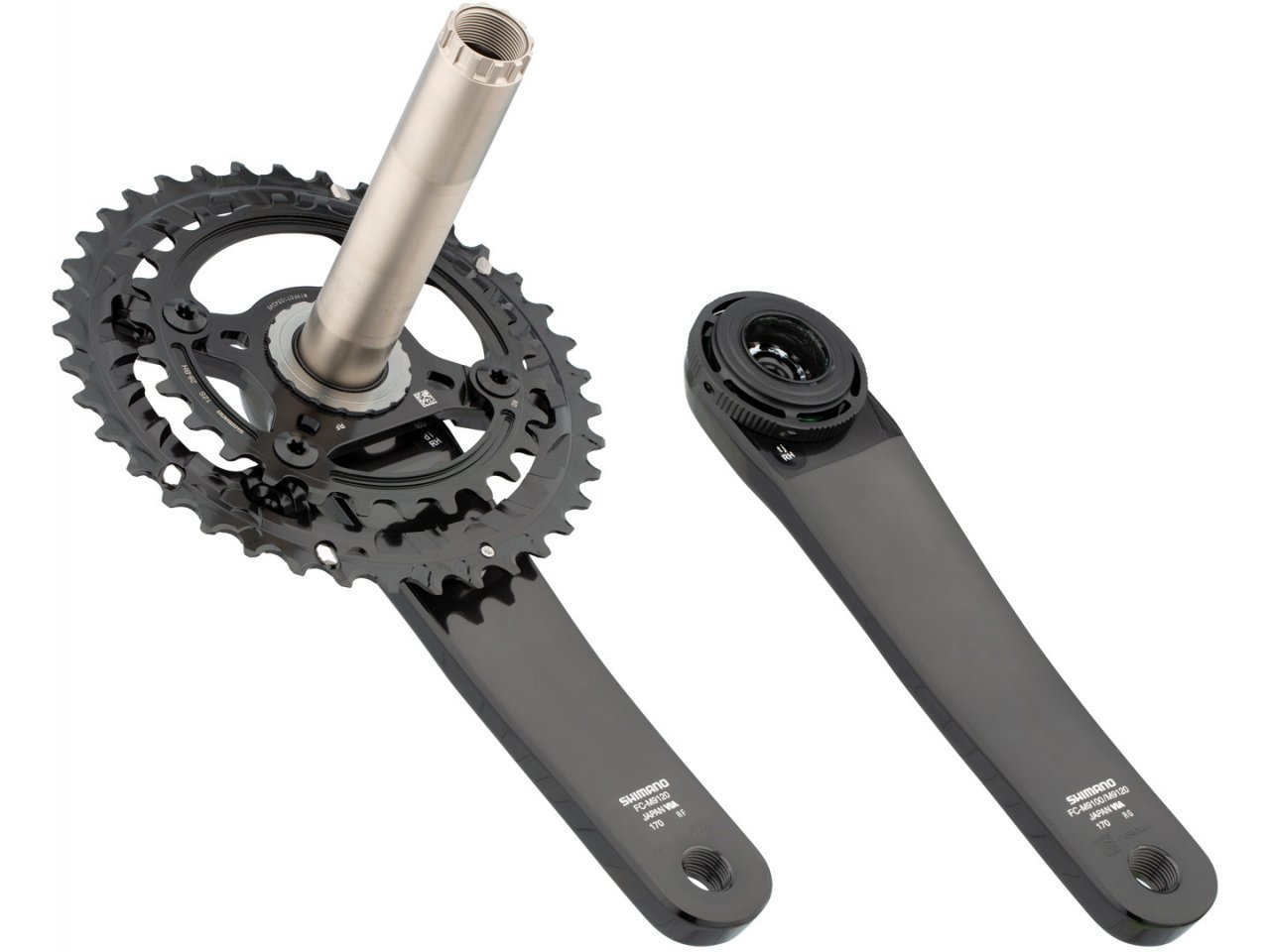 SHIMANO จาน XTR, FC-M9120-B2, 2 ชั้น, 12สปีด บู๊ทสเปค, 38X28T, 175, 170MM, มีกล่อง