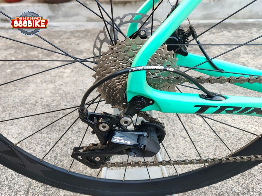 จักรยานเสือหมอบ TRINX RAPID 2.1 DISC Road bike Carbon, 2*11 speed 105 SHIMANO ล้อ 700C, 2020 (ดิสสาย)