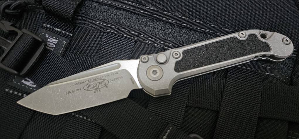 Microtech Knives LUDT Gen III Apocalyptic Tanto Weathered Metal