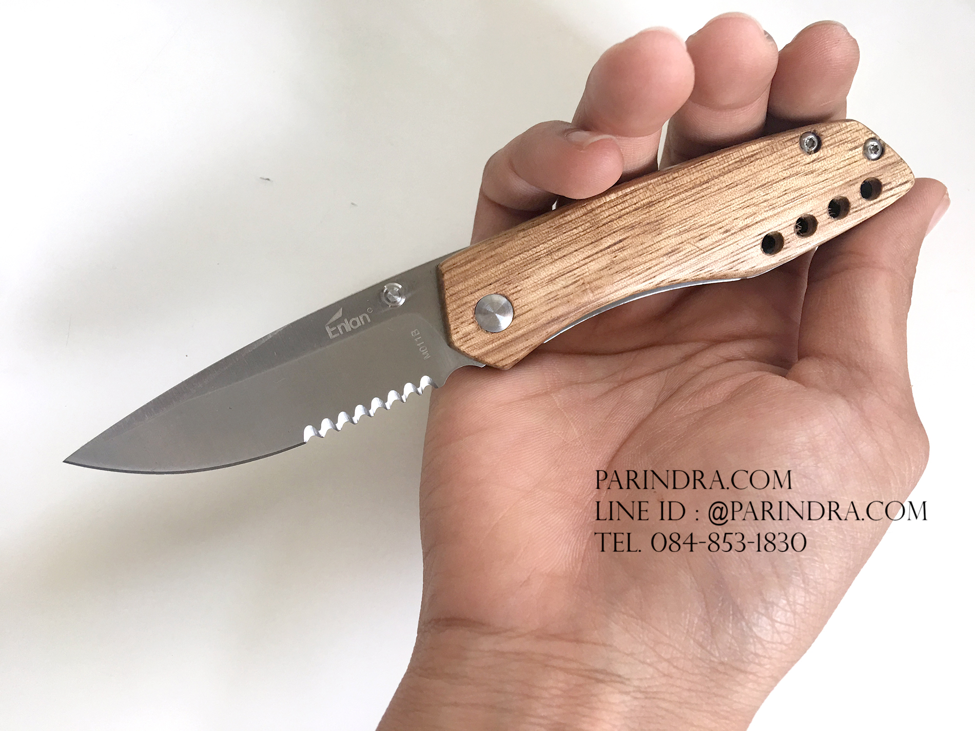 มีดพับ Enlan M011B 8Cr13MoV Stainless Blade ใบหยัก (ของแท้ 100%)