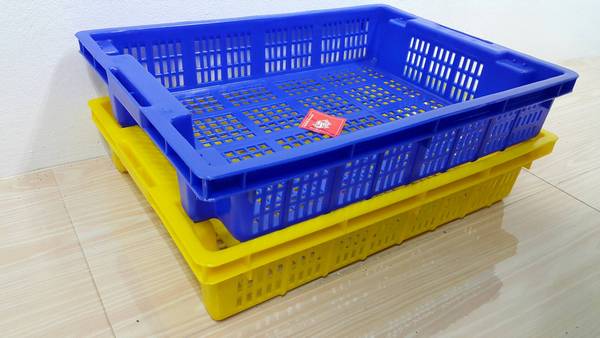 NO.407 ตะแกรงพลาติก Food grade (100ใบ+) HDPE 36.5 x 49 x 9.5