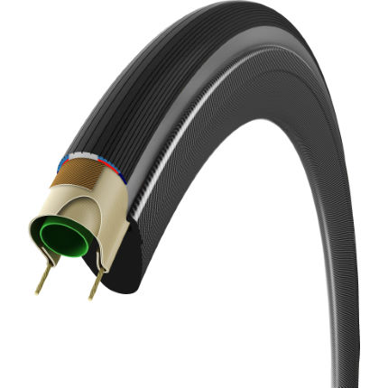 ยางนอกเสือหมอบ Vittoria Corsa G+Clincher งัด Tyre (Graphene) ,700X23C,VTBE100485